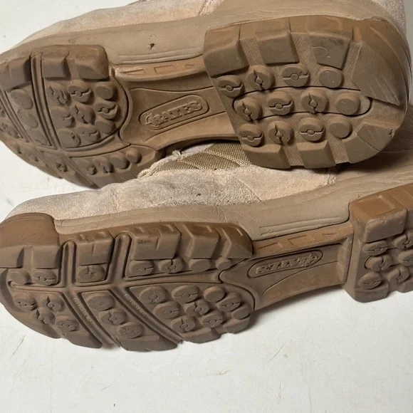 Military Mens Tan Brown Outdoors Work Boots - Picture 15 of 16